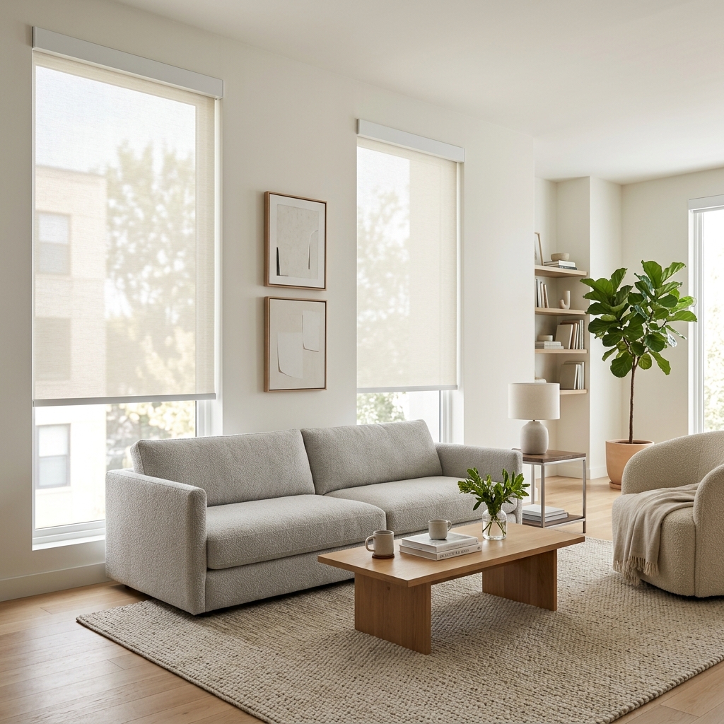 Minimalist Window Roller Blinds